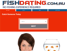 Tablet Screenshot of fishdating.com.au